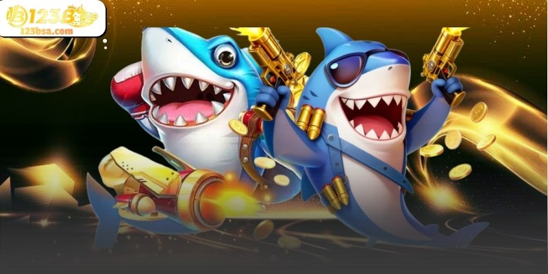 Khung cảnh đại dương bắn cá xèng với nhiều sinh vật biển chuyển động linh hoạt.